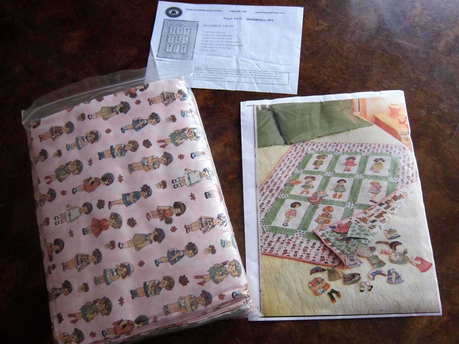 ORIGINAL Paper Doll Quilt KIT Complete WINDHAM Fabrics Etsy