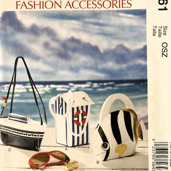 McCall's M6761 Fashion Accessories Nautical Bags Sewing Pattern UNCUT