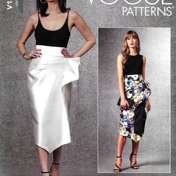 Vogue V1684 Misses Wrap Skirt Sewing Pattern 1684 UNCUT Plus Size 14, 16, 18, 20, 22