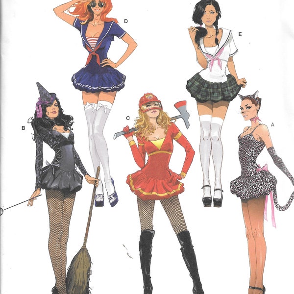 Simplicity 2072 Women's Sexy Costume Sewing Pattern UNCUT Plus Size 14, 16, 18, 20, 22