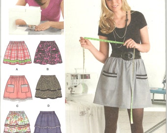Simplicity Learn To Sew Skirt Pattern 2286 Sizes 6 to 18 Learn Basic Skills