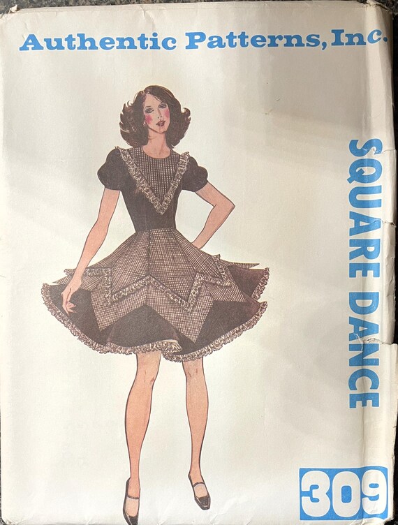 Vintage Authentic 309 SQUARE DANCE Dress Sewing Pattern UNCUT Size 5, 7, 9 - Etsy Vintage Authentic 309 SQUARE DANCE Dress Sewing Pattern UNCUT Size 5, 7, 9 - Etsy