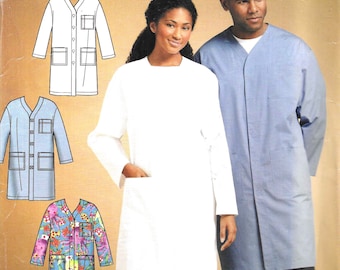 Simplicity 4929 Easy Physicians Coat Sewing Pattern UNCUT Size Xs, S, M, L, Xl