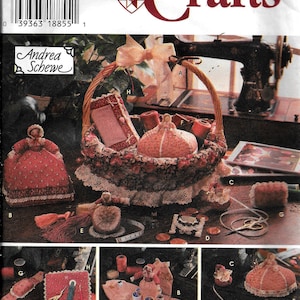 Simplicity 7105 Baskets, Pincushions, Sewing Accessories Andrea Schewe Costume Pattern UNCUT