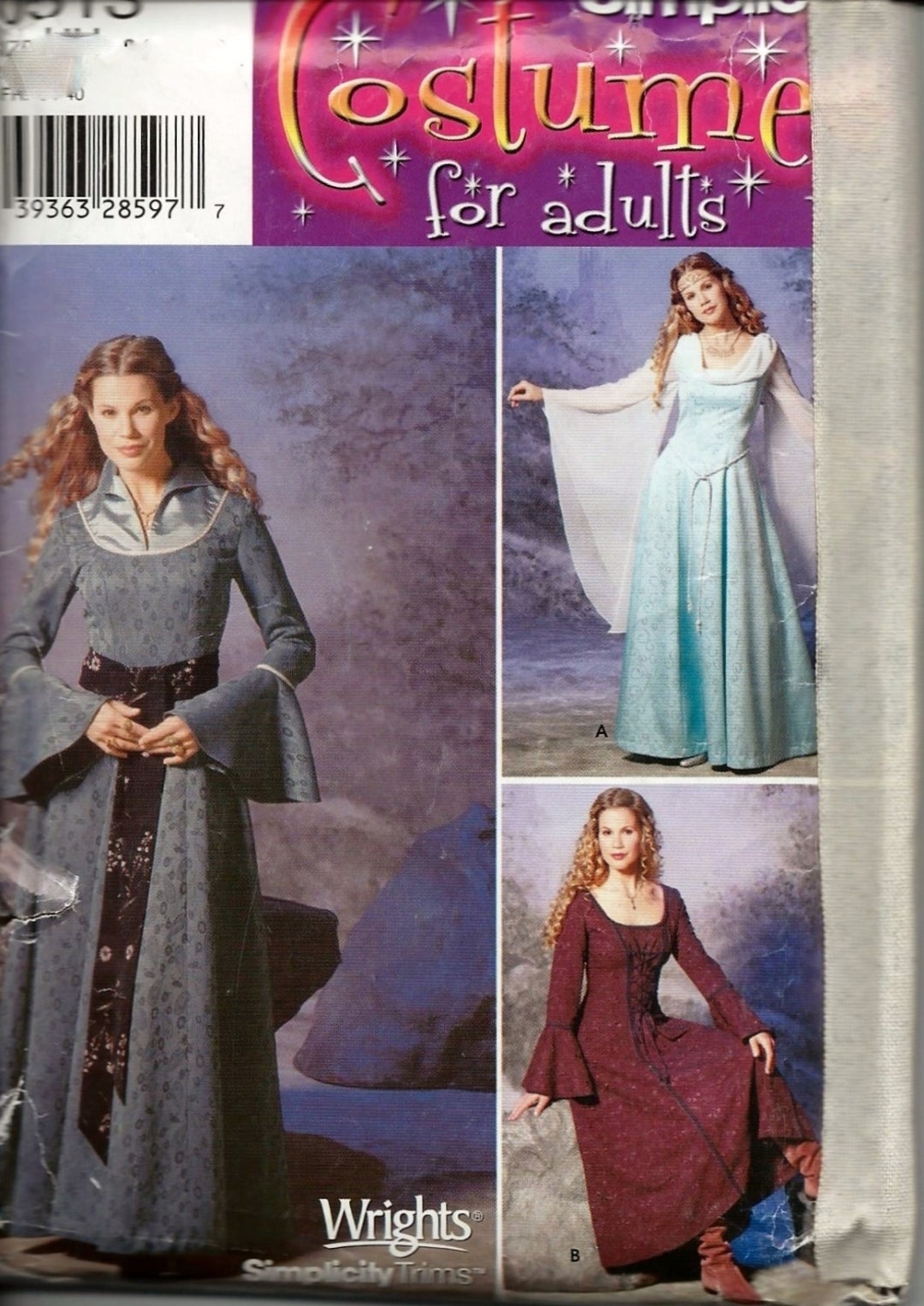 クラシック MEDIEVAL & RENAISSANCE Simplicity 9891 / 0513 Medieval Renaissance Fantasy Gown