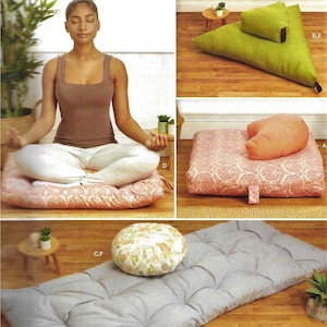 Simplicity R11215 / S9364 Meditation Cushions Sewing Pattern UNCUT