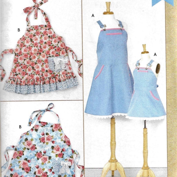 Kwik Sew K4335 Matching Mother Daughter APRON Sewing Pattern UNCUT All Sizes S, M, L, Xl,