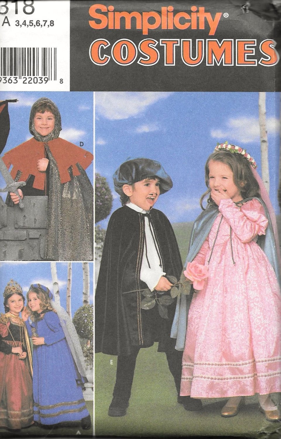 McCall's M5446 PIRATES SWASHBUCKLER Child Costume Sewing Pattern Size 3-8 McCall's M5446 PIRATES SWASHBUCKLER Child Costume Sewing Pattern Size 3-8