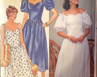 Patron De Couture Simplicity 9358 - Robe De Créateur - Motif Vintage - Taille Femme