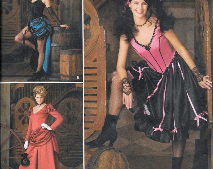 Simplicity 2851 Cancan Dancehall Costume Sewing Pattern UNCUT Tombstone