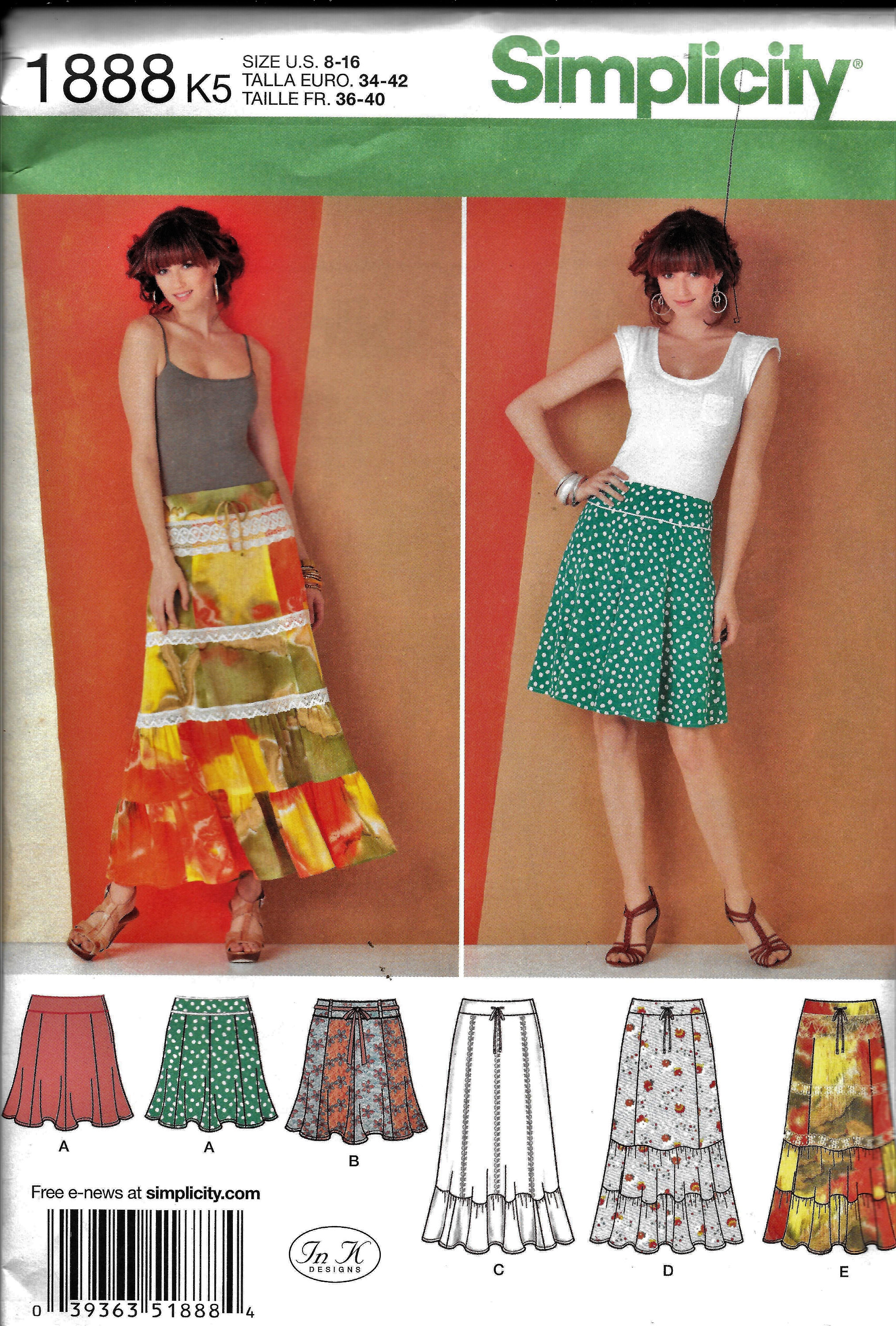 Long Gored Skirt - Etsy