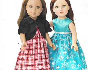 Simplicity A1057 American Girl 18" Doll Party Dress Sewing Pattern UNCUT