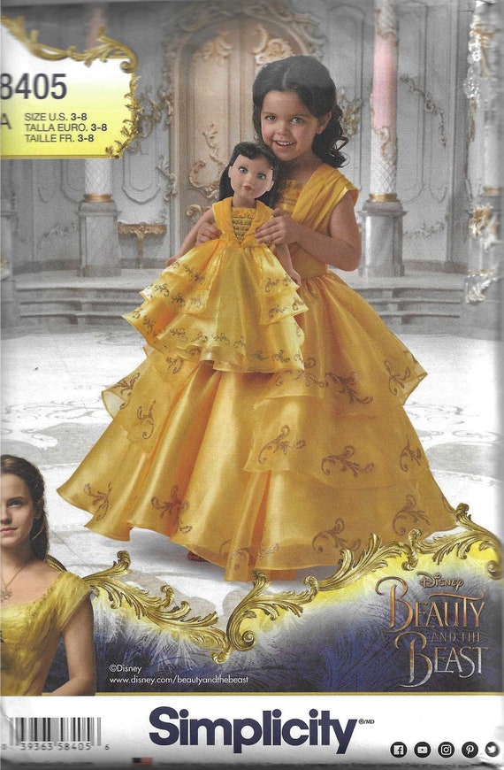 open lace back dress Amazon.com: Simplicity 8406, Disney Beauty and the Beast Princess Belle  Cosplay and Halloween Costume Sewing Pattern, Sizes 14-22 : Arts, Crafts &  Sewing main image 1