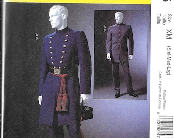 McCall's Pattern M4745 Men's Civil War Military Costume UNCUT Size Small, Medium, Large
