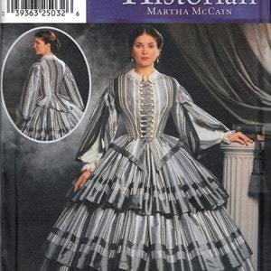 Simplicity 9761 Dress Southern Belle Civil War Reenactment Ball Gown Costume Sewing Pattern 6, 8, 10 and 12 Martha McCain Gone With The Wind