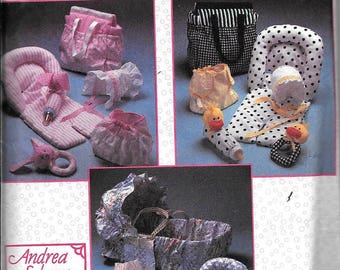 Simplicity 8400 Baby Hat, Diaper Cover, Bag, Car Seat Head Support Sewing Pattern