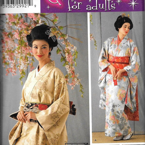 Simplicity Pattern 4080 Adult Costume Japanese Komono Size 14,16,18, 20