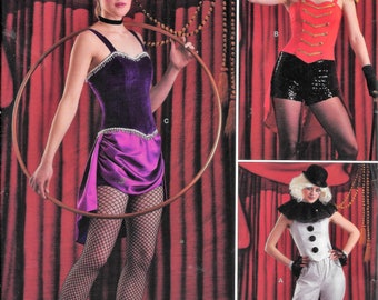 Simplicity R10291/ 8972 Adult Circus, Burlesque Costumes Boned Corset Shorts And Pants Sewing Pattern UNCUT Plus Size 14, 16, 18, 20, 22