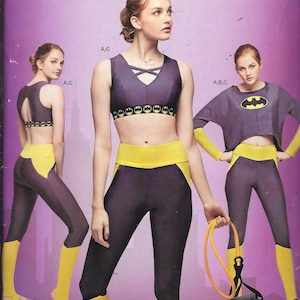 Simplicity D0950 / 8633 Misses Knit Sports Bra Top And Leggings Sewing Pattern UNCUT Size 6, 8, 10, 12, 14, 16, 18, 20, 22, 24