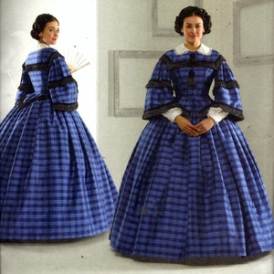 Simplicity 3727 Civil War Dress Costume Sewing Pattern Historical Ball Gown Southern Belle Size 8, 10, 12 and 14 UNCUT