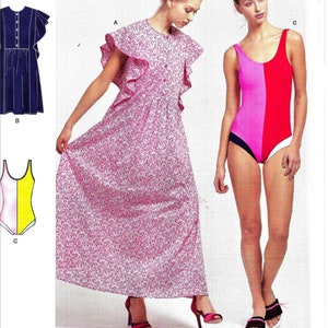 Simplicity R10192/8928 Cynthia Rowley Swimsuit Caftans Sewing Pattern UNCUT Size 12, 14, 16, 18, 20
