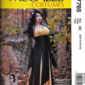McCalls M7765 Yaya Han Cosplay Costume Fantasy Kimono Bolero Dress Sewing Pattern 7765 UNCUT Size 6, 8, 10, 12, 14