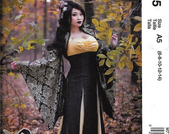 McCalls M7765/MP710 Yaya Han Cosplay Costume Fantasy Kimono Bolero Dress Wzór do szycia 7765 UNCUT Rozmiar 6, 8, 10, 12, 14