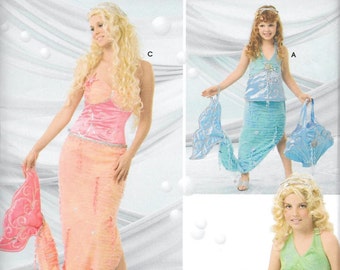 Simplicity 4043 Mermaid Seashell Ariel Costume Pattern Uncut All Sizes Girl Child Misses
