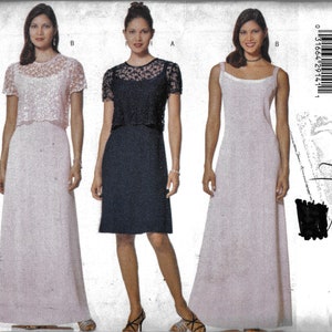 Butterick 5978 Donna Ricco 2-Piece Dress Skirt And Top Sewing Pattern UNCUT Size 8, 10, 12