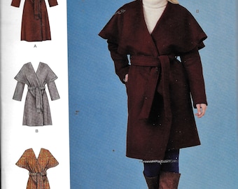 Simplicity Sewing Pattern S8990 Misses' Wrap Coats Simplicity Sewing Pattern S8990 Misses' Wrap Coats