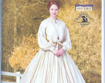 Butterick B5831 Women's Civil War Dress Petticoat Making History Costume Sewing Pattern UNCUT Plus Size 16, 18, 20, 22 and 24