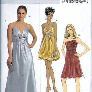 Butterick B5323 Evening Cocktail Prom Formal Dress Gown Sewing Pattern Size 8, 10, 12 and 14 UNCUT