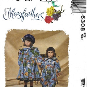 Vintage McCall&#39;s 6308 Girls Mousefeathers Dress Sewing Pattern UNCUT Size 8