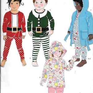 Simplicity 8224 peuterbadjas, gebreide tops en broek naaipatroon - ONBESNEDEN