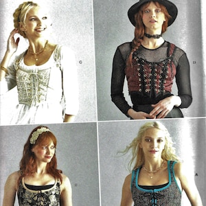 Simplicity R11513/9592/S9592 Misses Corsets Barmaid Costume Sewing Pattern UNCUT Plus Size 14, 16, 18, 20