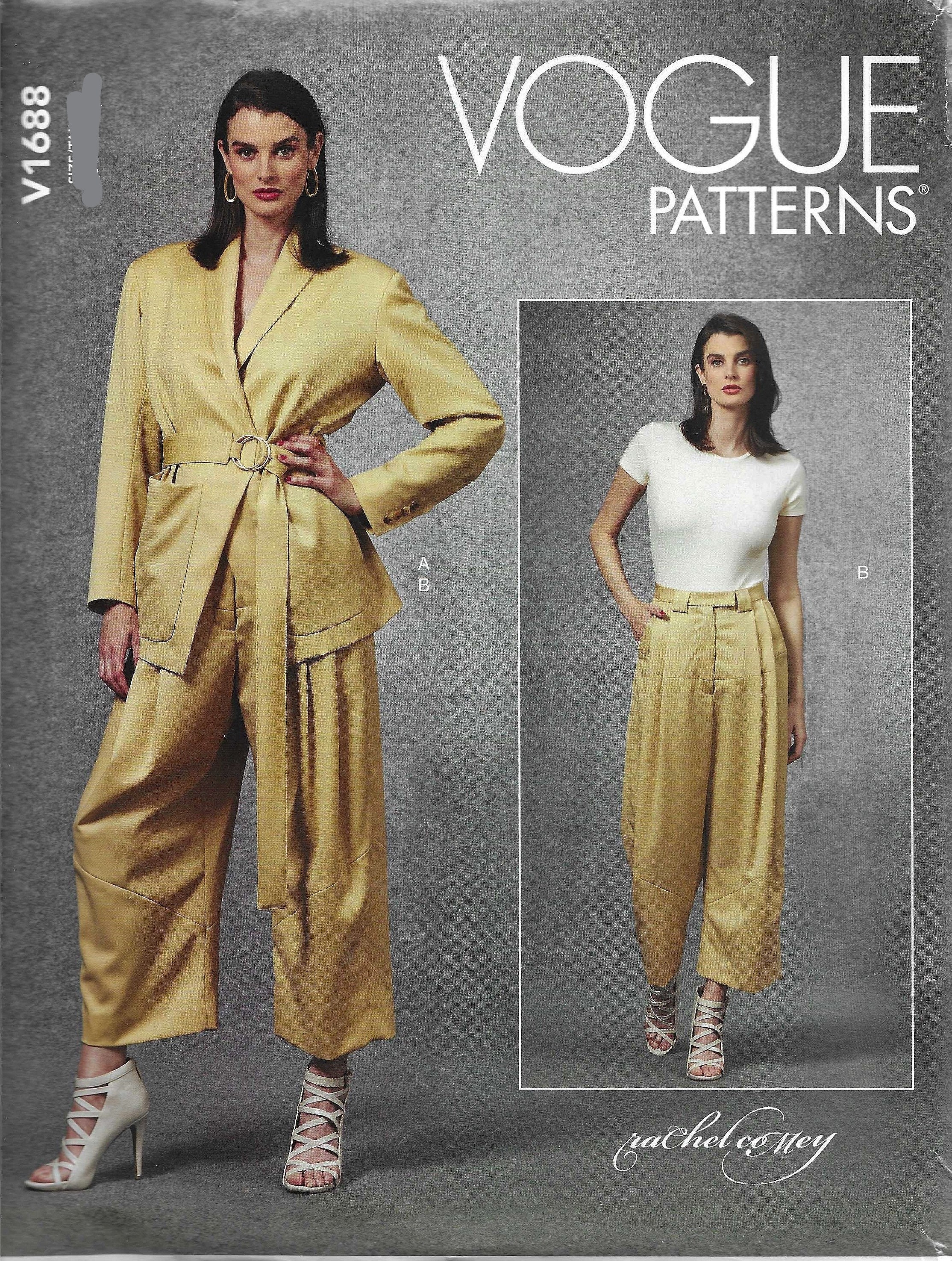 Vogue V1688 Rachel Comey Jacket, Belt and Pants Sewing