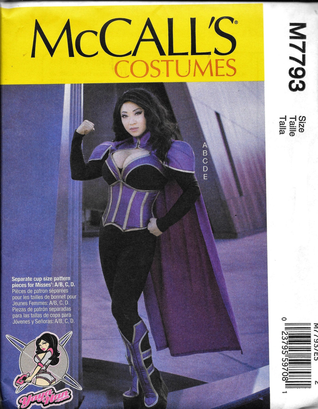 Mccalls M7793/MP709 Yaya Han Cosplay Halloween Bodysuit Cape Costume