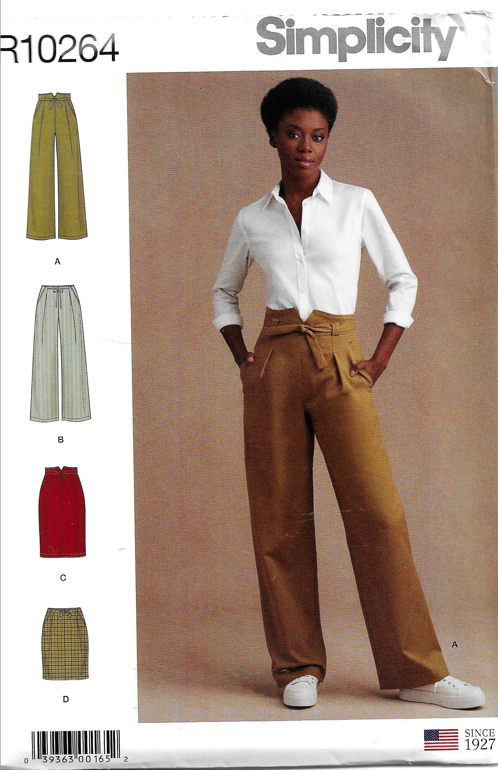 Simplicity R Simplicity R10264 Misses Pants and Skirts With Waistband and Length ...