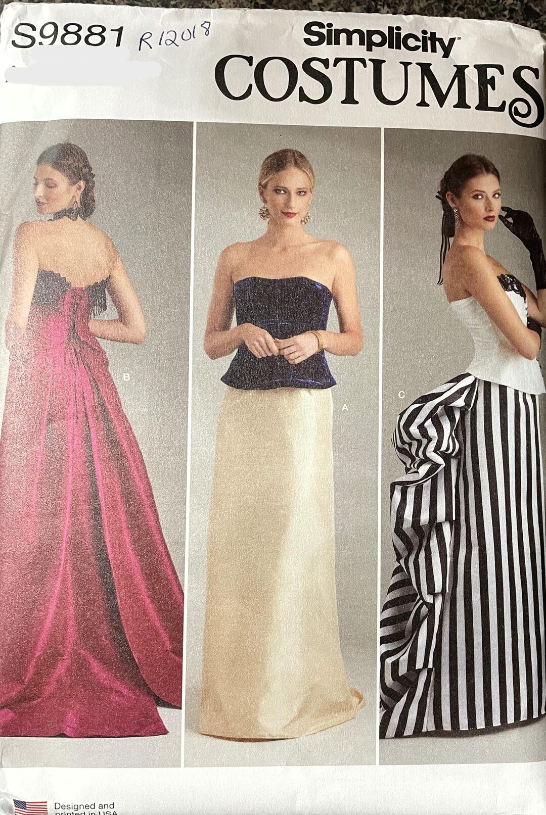 Simplicity R Simplicity R12018/S9881 Skirts Sewing Pattern UNCUT Size 6, 8, 10, 12 ...