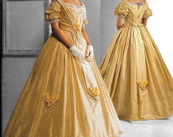 Simplicity 2881 Civil War Dress UNCUT Costume Sewing Pattern Size 8, 10, 12, 14 Southern Belle