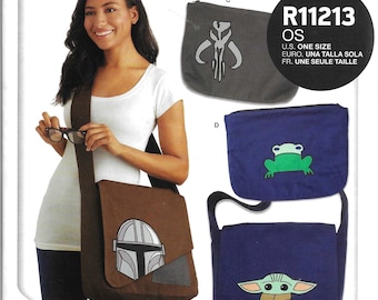 Simplicity R11213 Star Wars Mandalorian Messanger Bag Sewing Pattern UNCUT