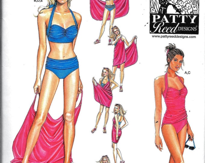 Simplicity 1374 Bathing Suit SwimsuitTankini Wrap One Piece