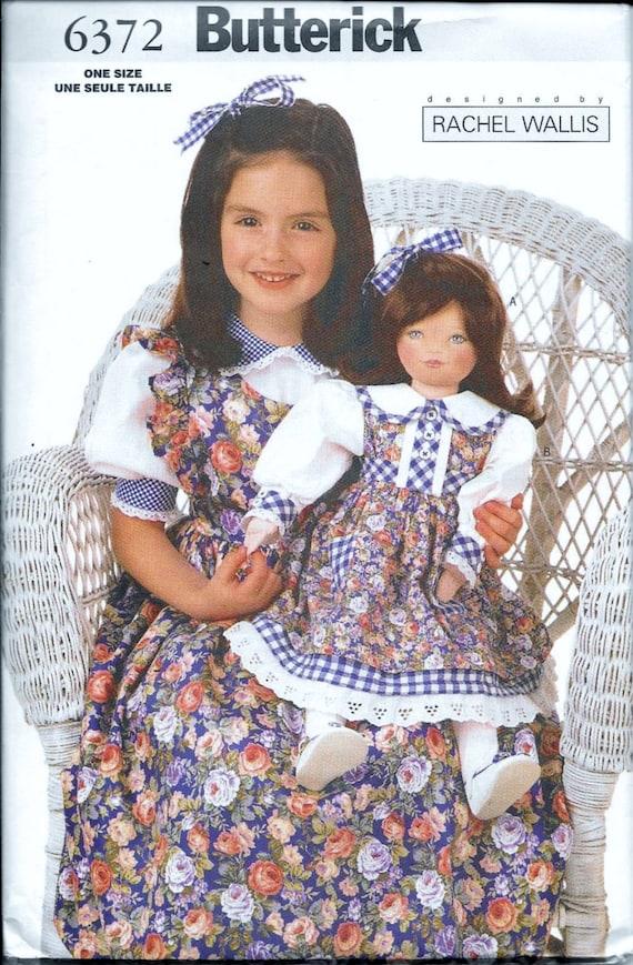 Butterick 6372 Clothes Ruffle Dress and Bloomers for 23 Doll