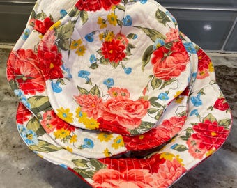 Floral Microwave Pedal shaped Bowl Cozy Pioneer Woman Sweet Rose Fabric