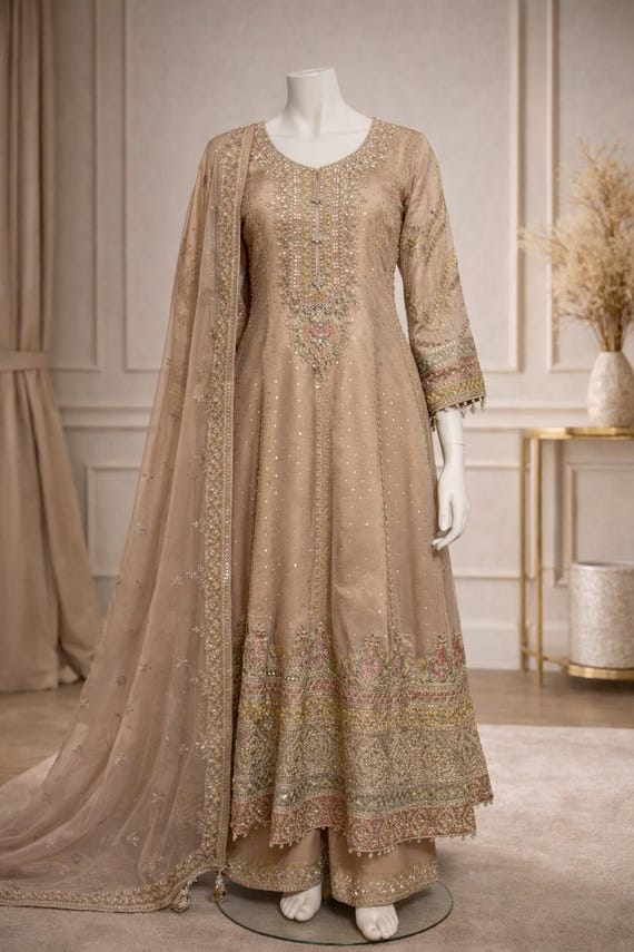 bollywood style party dress PARTY WEAR GOWN SALWAR KAMEEZ ANARKALI DRESS BOLLYWOOD PAKISTANI INDIAN WEDDING