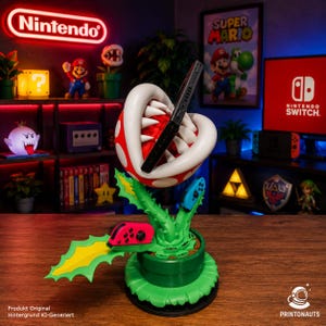 Nintendo Switch / OLED-stativ – Piranha Plant Design