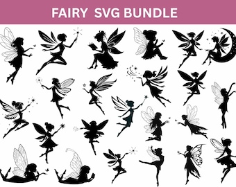 Fairy SVG PNG Design Bundle: Magical Fantasy Art (Instant Download)