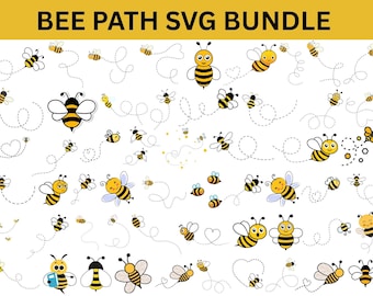 Bee SVG Bundle, Honeycomb, Queen Bee Clipart (Digital Files)