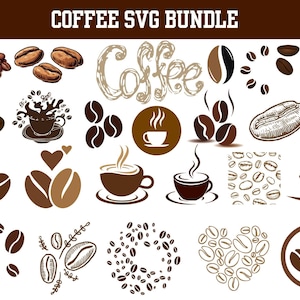 Retro Kaffee SVG Bundle: Kaffeeliebhaber, Cricut Cut Datei (digitaler Download)
