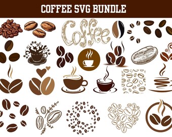 Retro Coffee SVG Bundle: Coffee Lovers, Cricut Cut File (Digital Download)